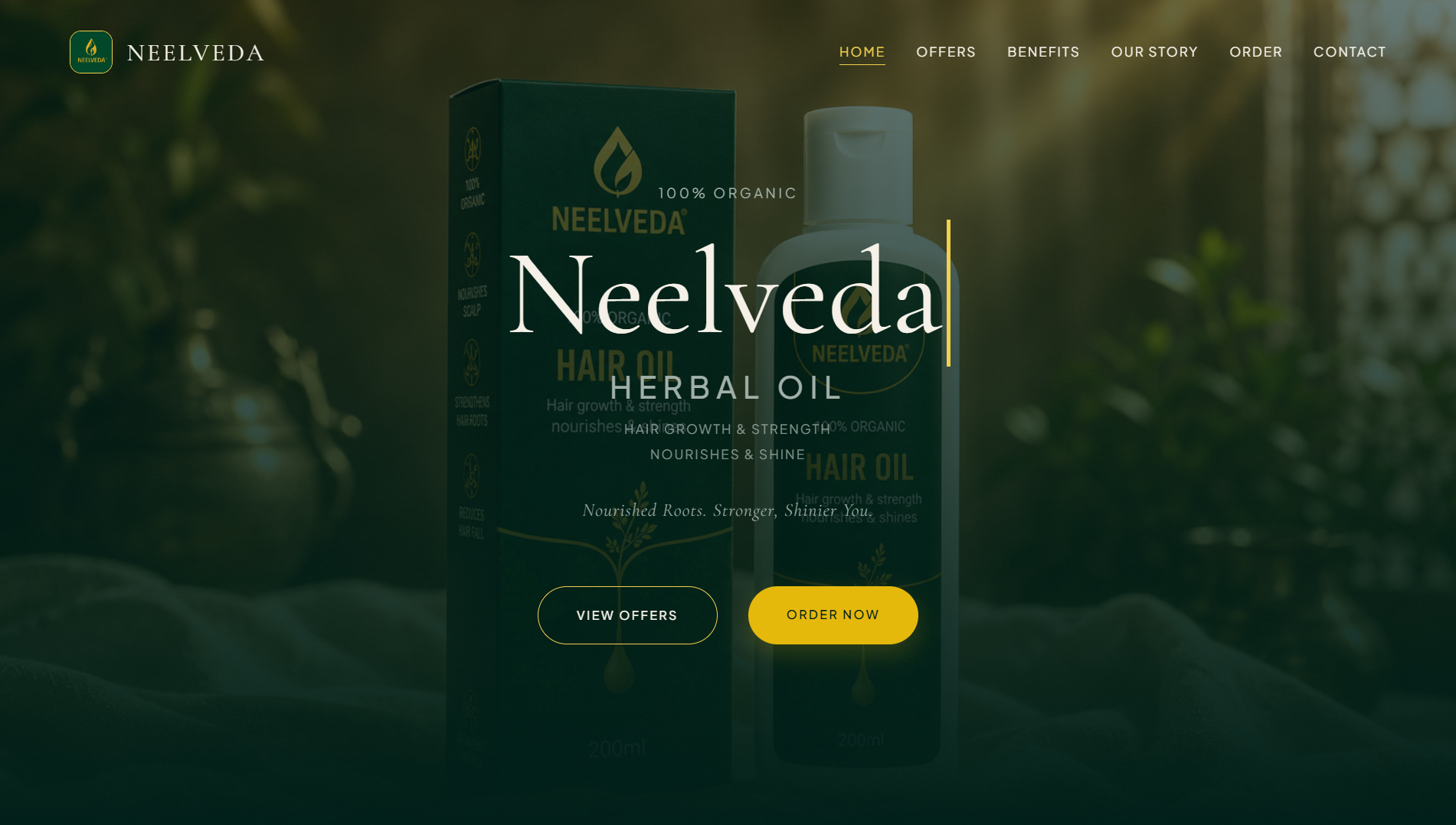 Neelveda herbal wellness and skincare responsive website project in Kerala by Techora