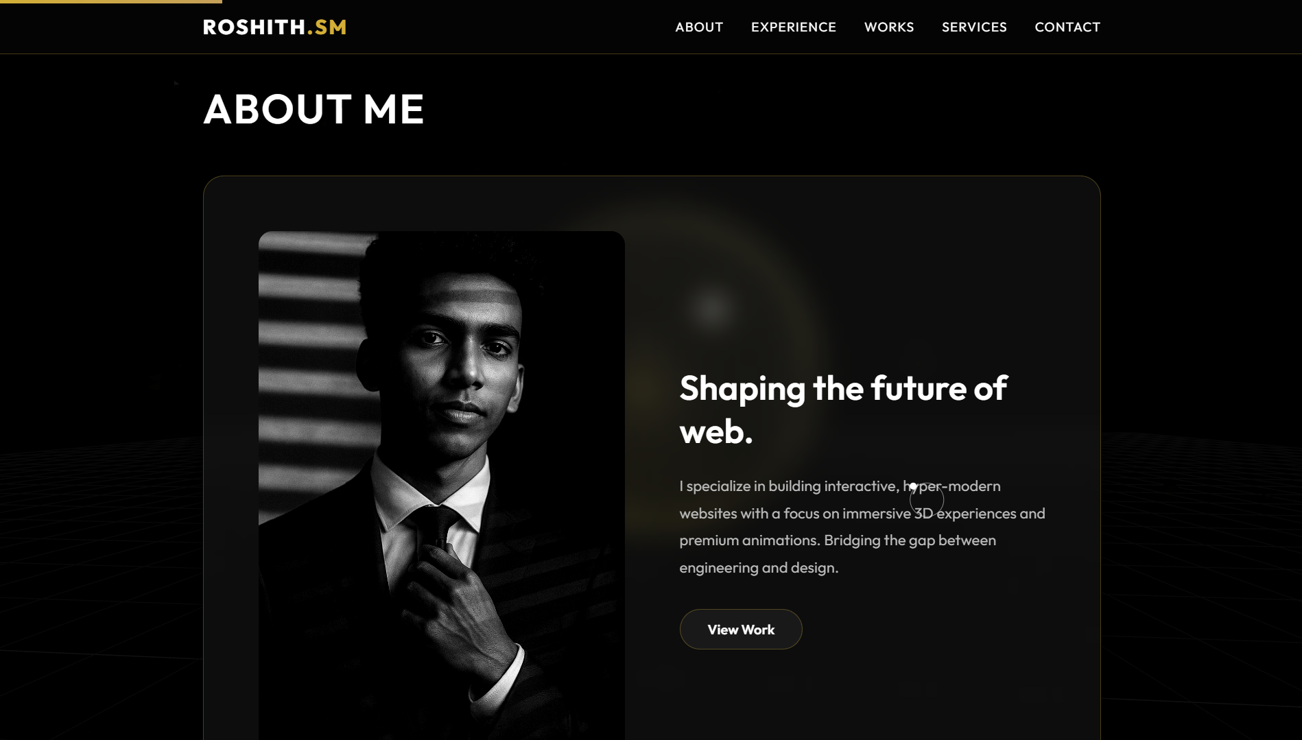 Roshith's Website Screenshot
